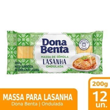 Macarrão Dona Benta para Lasanha Direto ao Forno 200g 