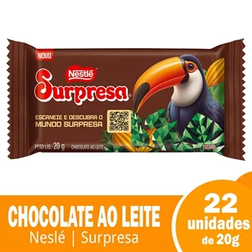 Chocolate Nestlé Surpresa ao Leite 20g