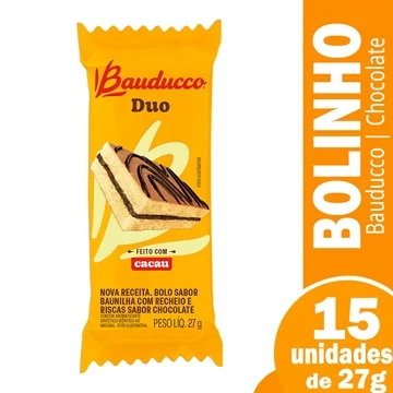 Bolinho Bauducco Duo Chocolate 27g 