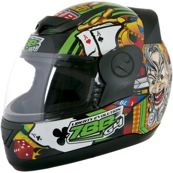 Capacete Moto Evolution Pro Tork Fechado Preto G4 Las Vegas 58